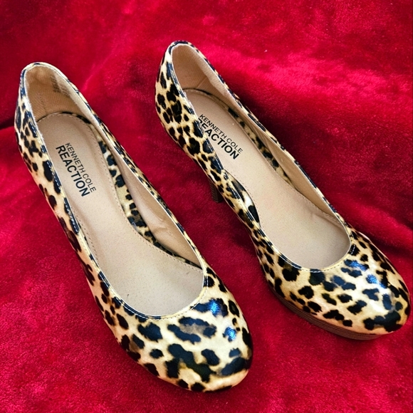 Kenneth Cole Reaction Leopard Print Women's Shoes-Size 9M - Picture 1 of 9